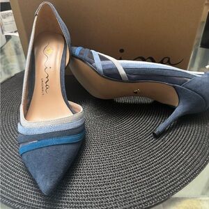 Blue Suede Dress Shoes